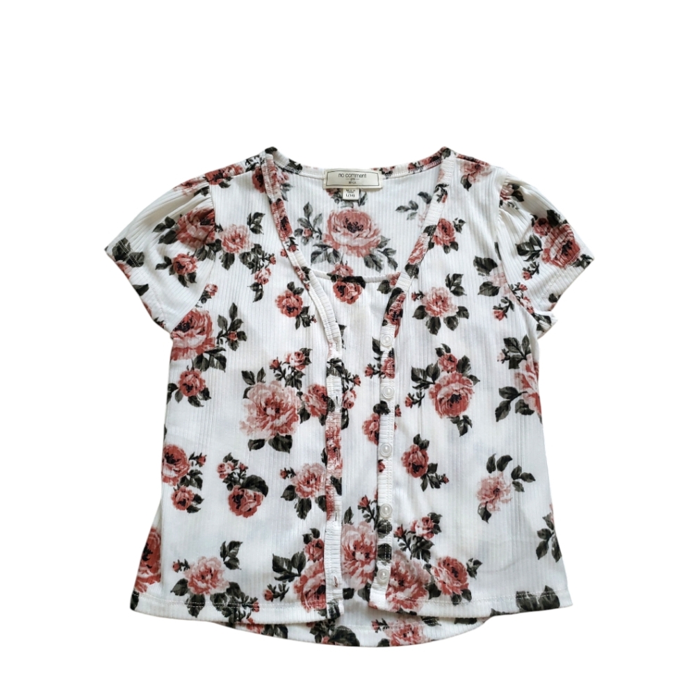 ☕ No Comment 2 piece Floral Top Set